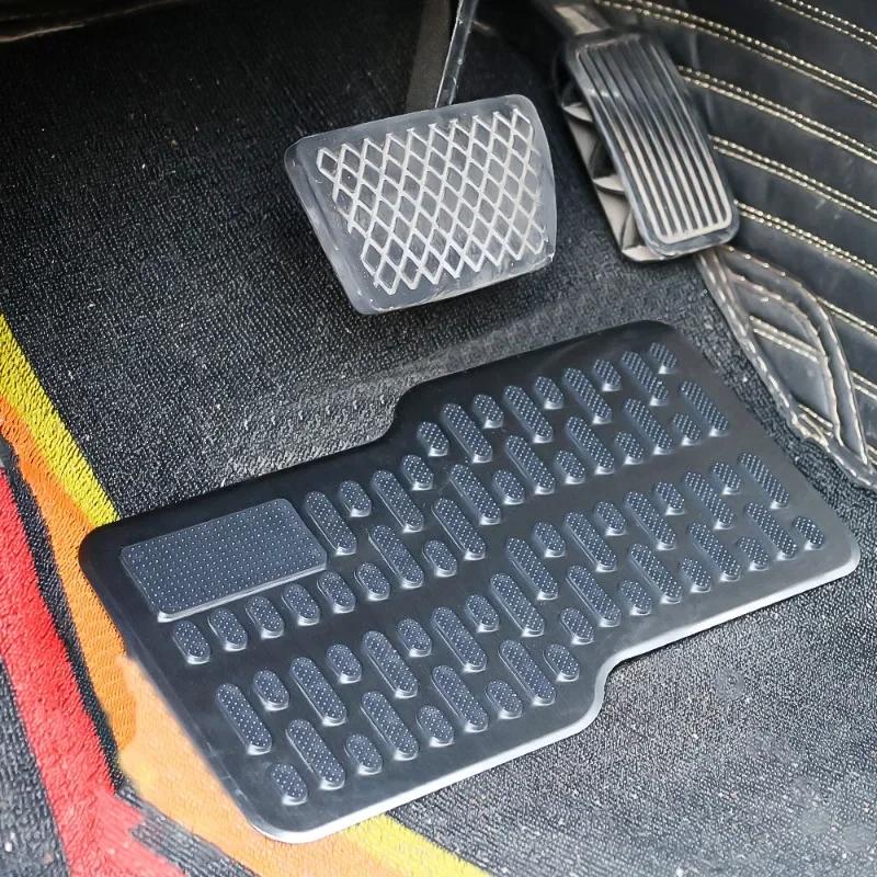 Roestvrij Staal Auto Slijtvast Pedaal Anti Slip Metaal Rempedaal Verdikt Pedaal Hoofdcabine Metaal Reparatie Beschermende Voetmat