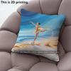 Figure Skating Print Throw Pillow Covers Pattern Cushion Cover Suitable For Sofa Bedroom Car Pillow Cover