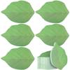 NUOBESTY Sticky Set of X X Strong Easily Desktop Page Leaf-Shaped Notes, 10, Green, Approx. 9.5 6.2 1.5 Cm, Paper, Adhesive, Removable, Memo, Message,