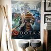 DOTA 2 Wall Hanging Printed Fabric Blanket Decorative Tapestries for Bedroom Living Room Home Decor