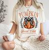Comfort Color Pumpkin Social Club T Shirt Hello Fall Season Patch