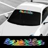 Kreative Meereswellen-Aufkleber Kratzfeste Autoaufkleber Auto Front- Heckscheibe Wasserdichte Vinyl-Abziehbilder Dekoration Autozubehör