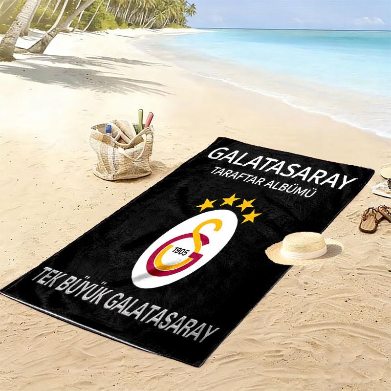 Galatasaray Heroes Print Beach Towel, Large Soft Quick Dry Towel for Beach Camping Swimming