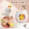 S/M Winter Parrot Plush Nest Warm Cozy Bird Hut Snuggle Bed Bird Cage Accessories for Parrot Lovers Owner