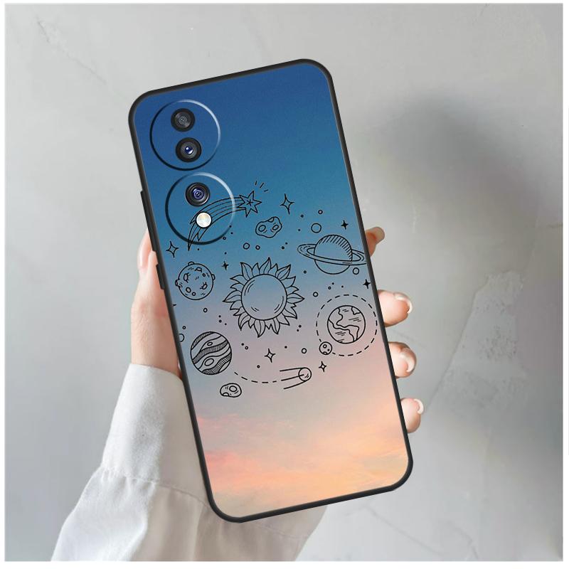 Space Solar System Planets Universe Funda For Honor Magic 6 Lite 5 Pro 50 70 90 Honor X8a X8b X6 X7 X8 X9 X6a X7a X9a X9b Case