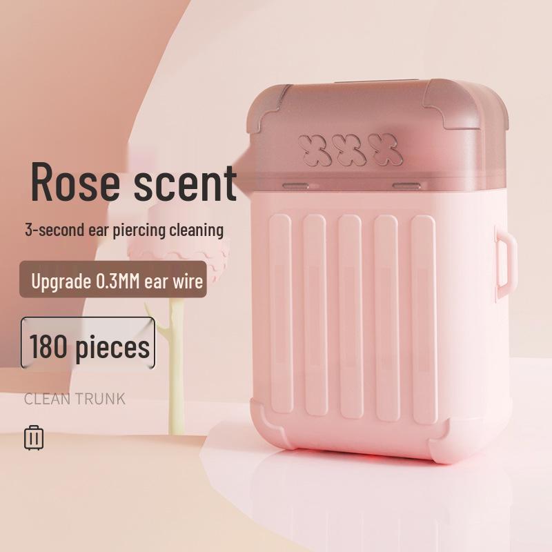 Student Ear Cleaning Kit: Clog-Free, Deodorizing Rose-Scented Ear Wash Tool from Japan