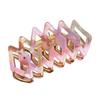Chic Acetate Hair Claw Clip With Trendy Line Patterns In Vibrant Colors Women For