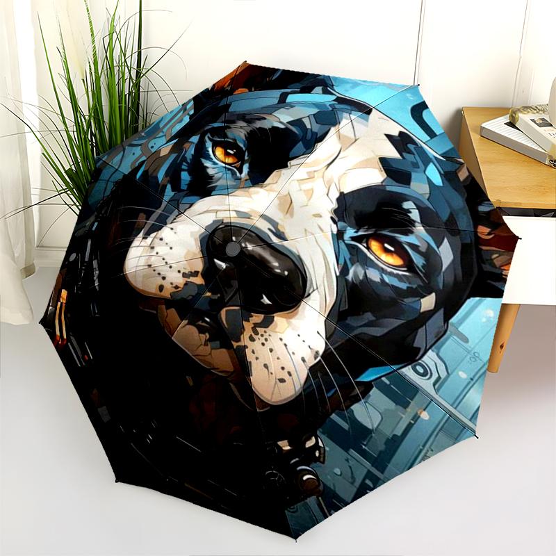 1PC cute dog pet puppy Umbrella Portable Folding Umbrella Iron Frame Hole Bone Structure Outdoor Home Umbrella A14