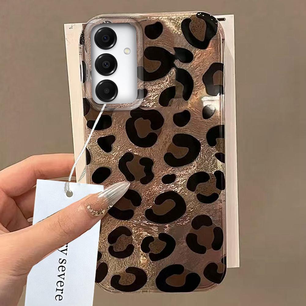 Retro Leopard Vortex Pattern Phone Case for Samsung Galaxy A16 A55 A07 A17 A56 A36 A26 A53 A06 A14 A24 A34 A54 A15 A12 Cover