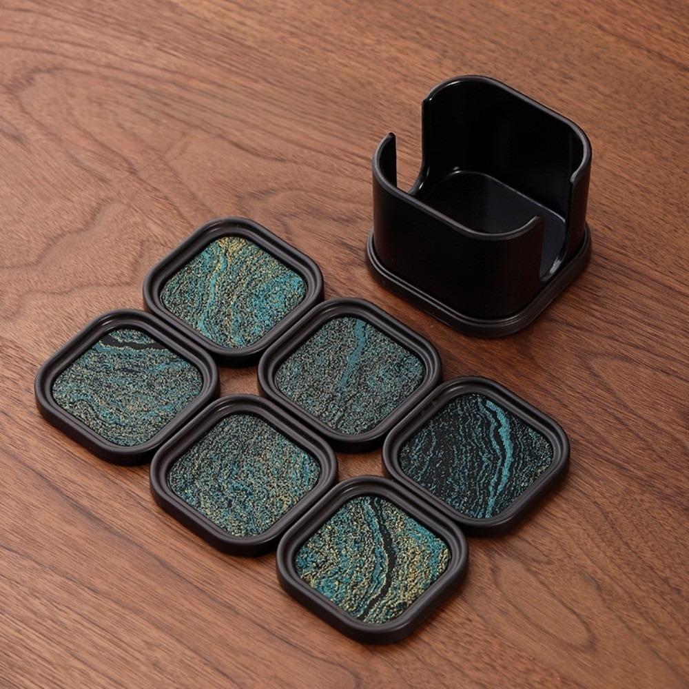 Chinese Style Cloth Coaster Set Anti-scalding Tea Cup Holder Heat Insulation Mat  Tea Ceremony