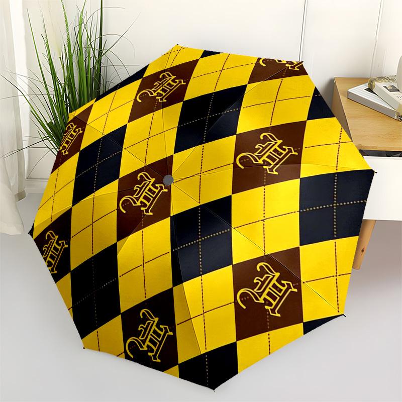 1pc Hufflepuff House Crest Umbrella with Plastic Handle,Cartoon Pattern,Suitable for All Seasons Multi-functional Umbrella407