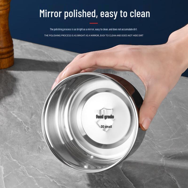 Gu Rou 304 Stainless Steel Multi-Purpose Food Storage Bowls with Lids (5-Pack)