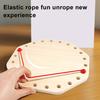 1 Set Seilentwirrungsspiel für Kinder, verdrehte Seilknoten, Herausforderungsbrettspiel, Logikdenken, interaktives pädagogisches Spielzeug zum Abhängen elastischer Seile