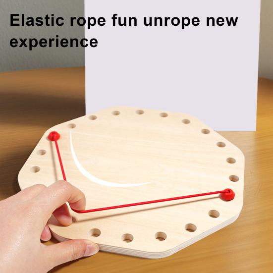 1 Set Seilentwirrungsspiel für Kinder, verdrehte Seilknoten, Herausforderungsbrettspiel, Logikdenken, interaktives pädagogisches Spielzeug zum Abhängen elastischer Seile