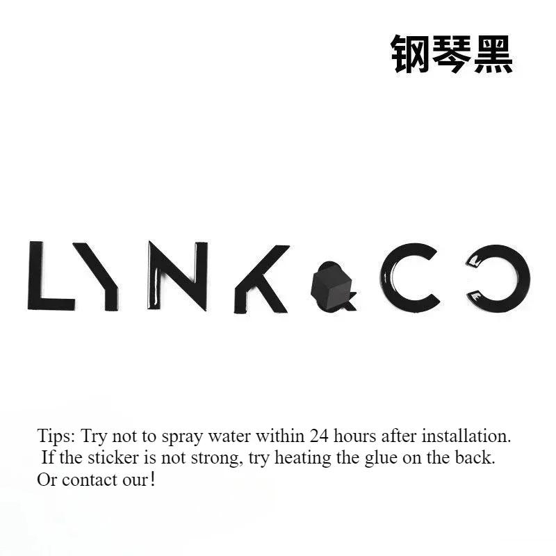 

For Lynk&Co 01 02 03 05 Rear Logo carEnglishModification Black Warrior Accessories Black Letter Logo Car Logo Decoration