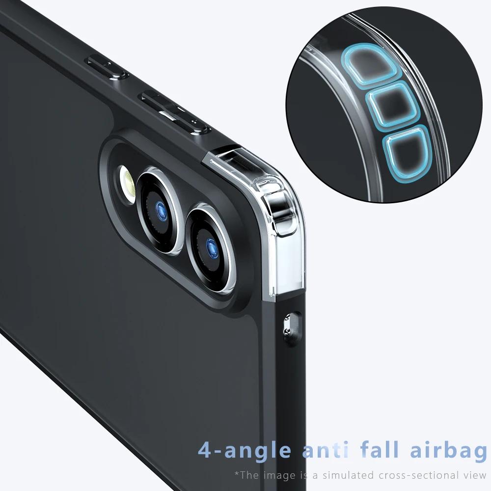 Für Samsung S25 Edge Hülle Matte Klare Hautgefühl Hülle für Galaxy S25 S24 S23 S22 Plus FE Ultra Kameraschutz Stoßfeste Hülle