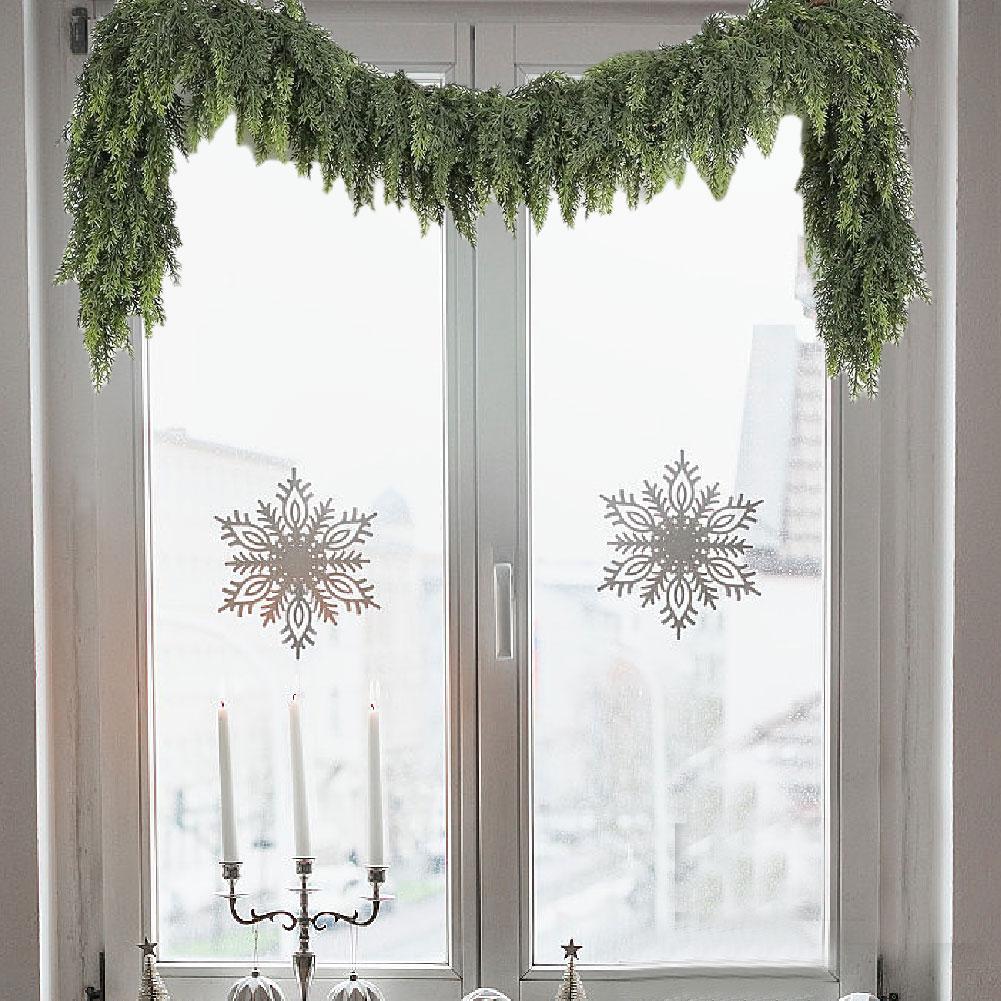 Christmas Soft Rubber Texture PE Pine And Cypress Leaves Decoration Double Christmas Artificial U6L1