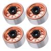 4pcs Metal 1.9 Inch Wheel Rims 10 Triangle Hole Hub for AXIAL SCX10 110 RC Climbing CarGold