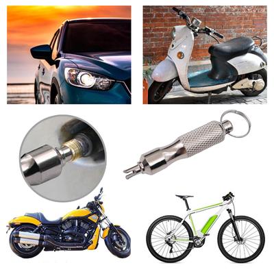 Přenosný klíč na ventilky přívěsek na klíče odstraňovač demontážní nástroj vhodný pro kolo motocykl automobilovou údržbu pneumatik