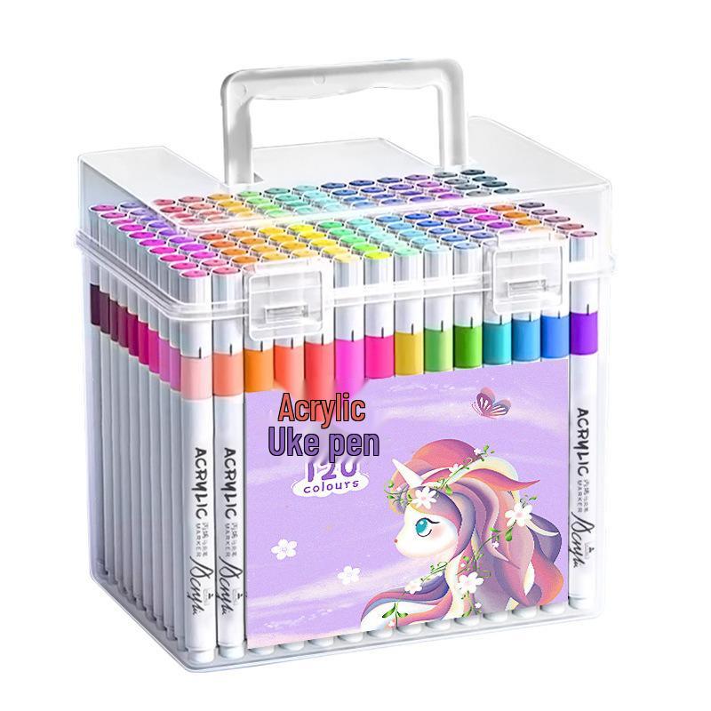 Washable Stackable Acrylic Marker for Kids & Students - Opaque Graffiti & Watercolor Drawing Pen