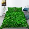 Green Duvet Cover Set Queen Size Tropical Rainforest Green Plant Palm Leaf Comforter Cover For Kids Teen Microfiber Quilt Cover