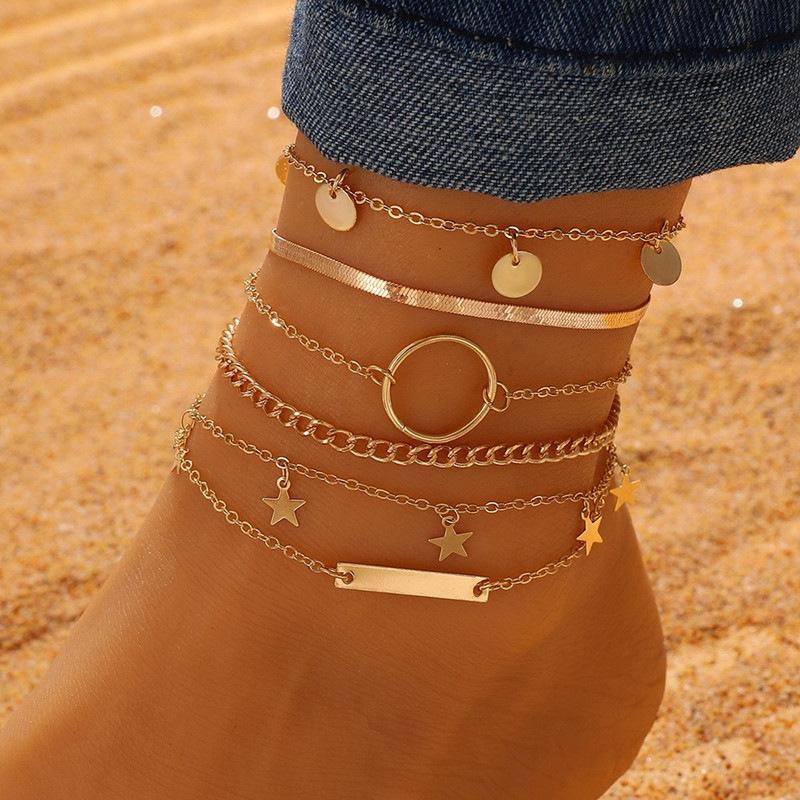 Snake Chain Anklet Bracelet for Women Men Girls Beach Stainless Steel Anklets Fashion Jewelry Gifts Not Allergic