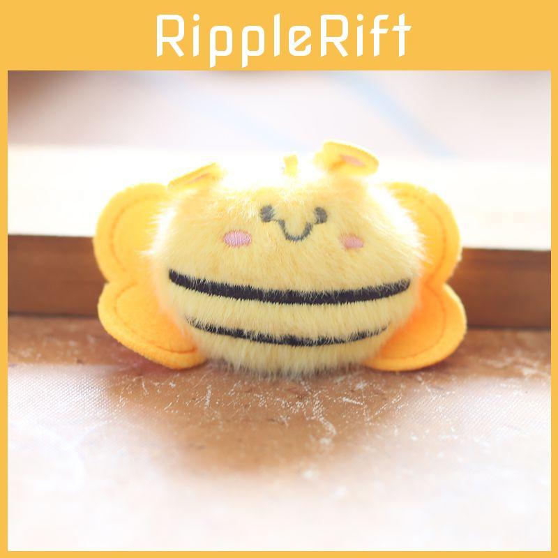 Ultra Soft Plush Bee Keychain Stuffed Animal Toy Pp Cotton Filled For Bag Charm Gift Collectible
