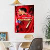 Cristiano Ronaldo Custom Jouw Naam Muurdecoratie Wandkleed Kunst Voor Huisdier Herdenking Verjaardag Bruiloft Feest Achtergrond Familiecadeau