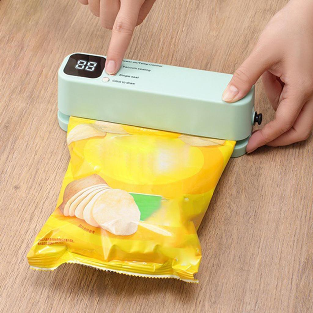 Vacuum Sealer Machine USB Rechargeable Portable Sealing Tool Compact Vacuum Sealer For Home Kitchen Dormitory Apartment Hotel