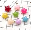 25mm Jelly Five-Pointed Star Earrings Pendant Keychain Bag Charm