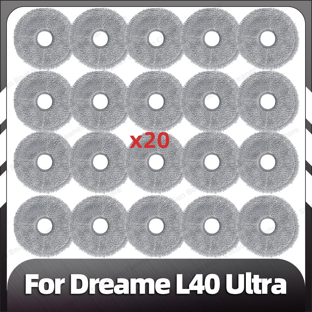 Compatible for Dreame L40 Ultra Replacement Main Side Brush HEPA Filter Mop Pads Spare Parts Accessories