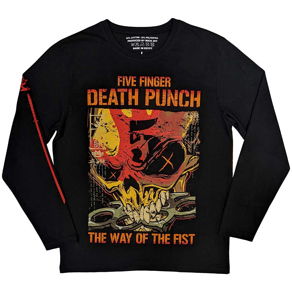 Five Finger Death Punch Unisex Adult The Way Of The Fist Long-Sleeved T-Shirt