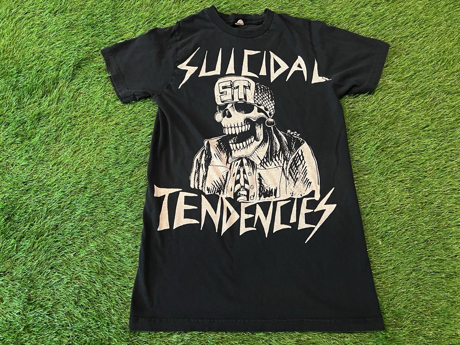 Vintage SUICIDAL TENDENCIES Cyco Skull T-SHIRT x RxCx RIC CLAYTON DOGTOWN - SML Unisex T-Shirt L