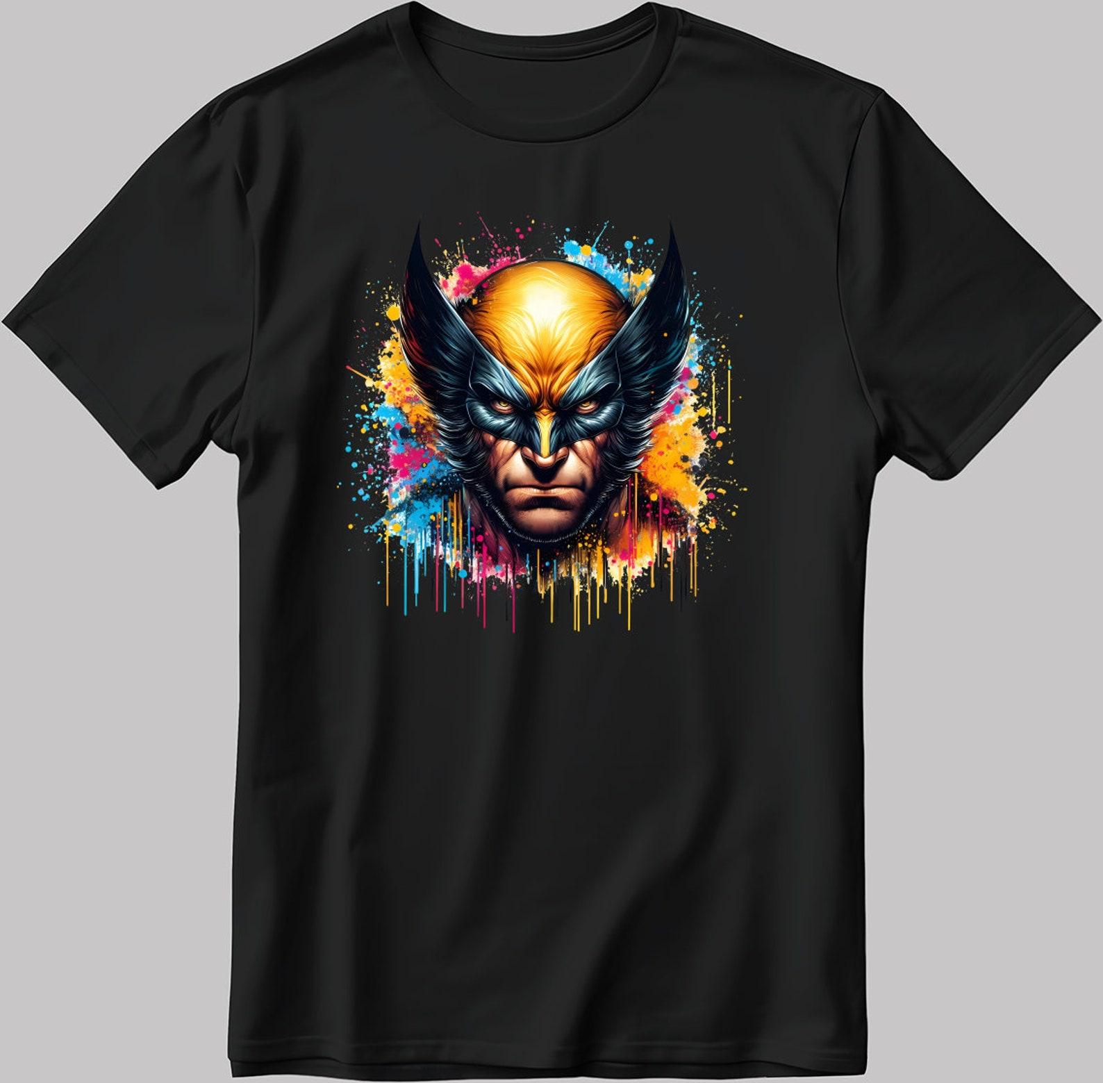 X-Men Wolverine T-Shirt, Figure Graphic Tee F574 S