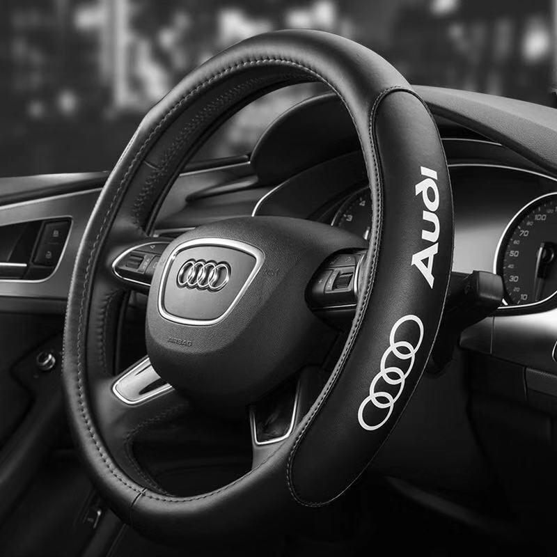 Leather Steering Wheel Cover Suitable for 3q A4L A6L Q5L Q2L Q3 A3 A5 A8 Q7TT All Season Handle Steering Coversq3