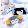 Çizgi Film Uyku Göz Maskesi Penguen Şekilli Göz Gölge Kapağı Tüylü Penguen Göz Gölgesi Seyahat Kullanımı