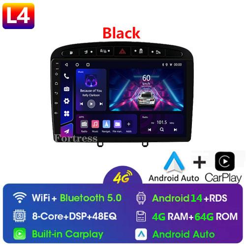 Android14 Car Radio for Peugeot 408 308 308SW 2007-2020 Multimedia Video Player Navigation GPS Carplay Auto 4G Stereo 2Din