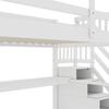 Łóżko dziecięce 140x200 Łóżko piętrowe Biurko Półka Drabinka Stelaż listwowy Drewno sosnowe Łóżko młodzieżowe Dzieci/Dorośli Białe