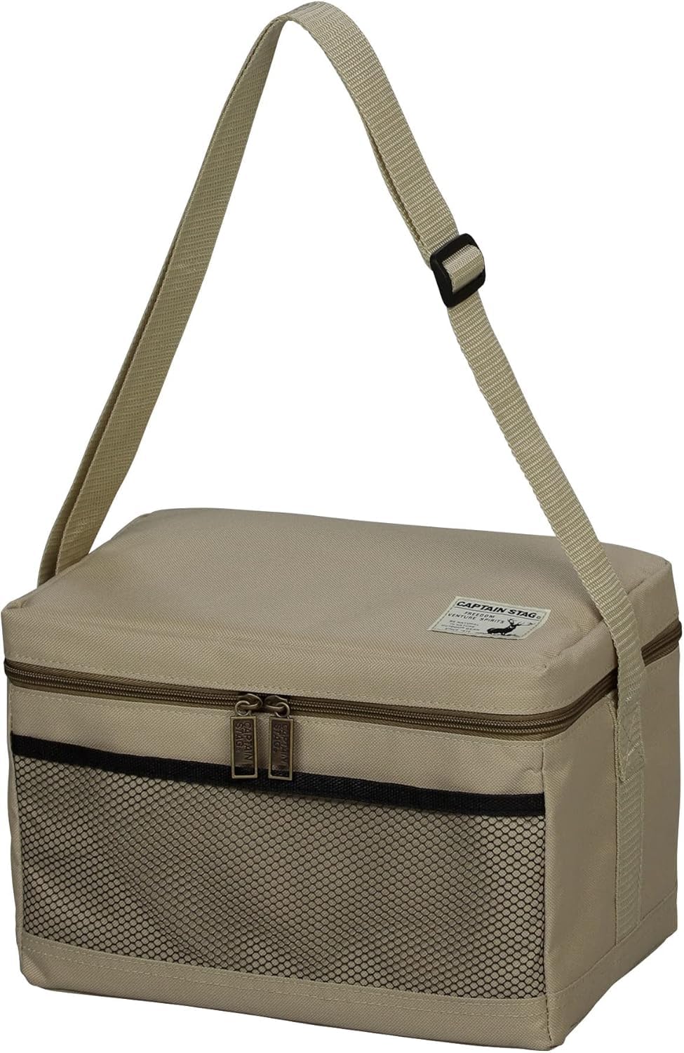 

Captain Stag Cold Bag Soft Cooler Bag Foldable Storage Delis [6/10/15/24/30/35L] [Silver/Khaki]
