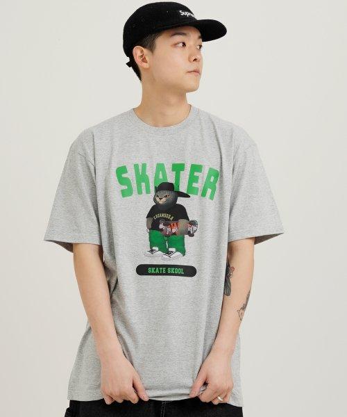 Cream Soda Lab Gray Skater Short Sleeve Tee Gray M