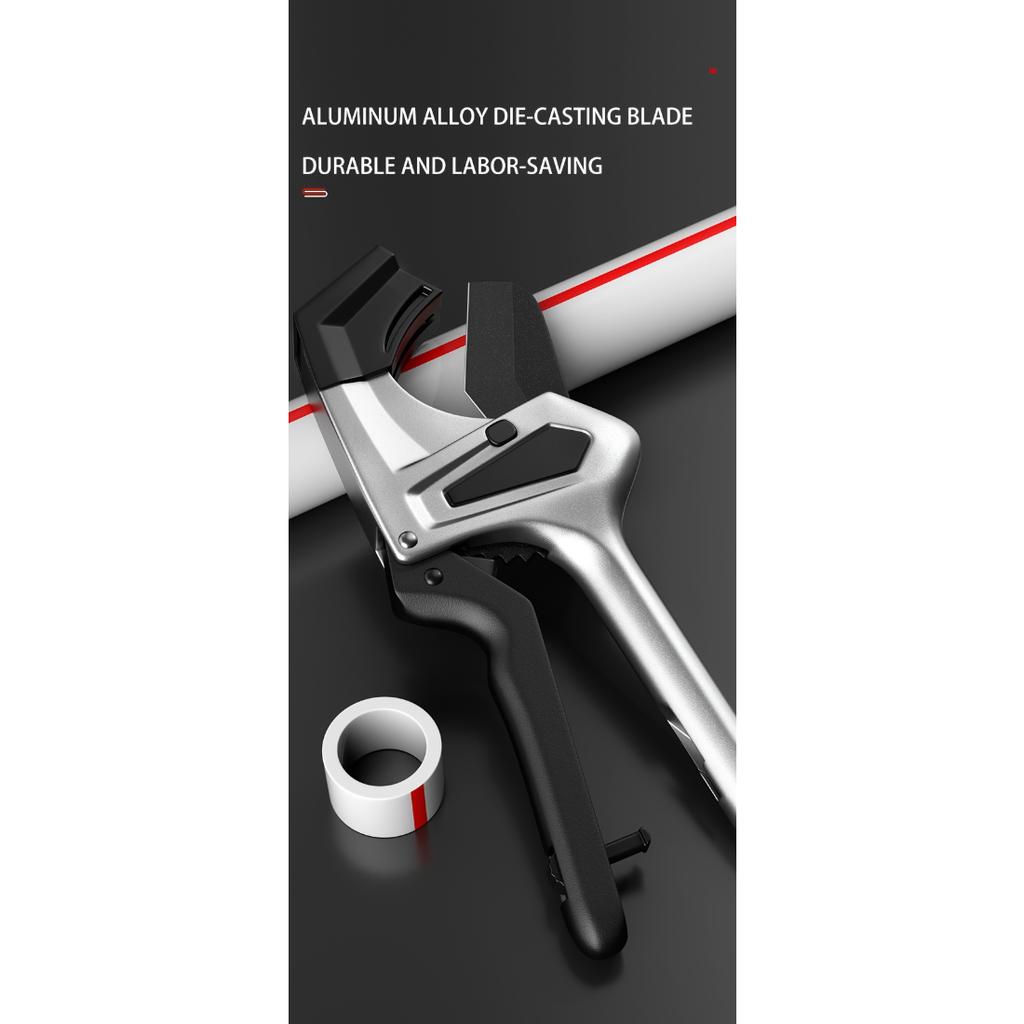 0-35mm/42mm/51mm/75mm Heavy Duty Pipe Cutter with SK5 Steel Blade, Quick Cutting Tool for PPR PVC Aluminum Plastic Water Tube and Metal Pipe Cutting