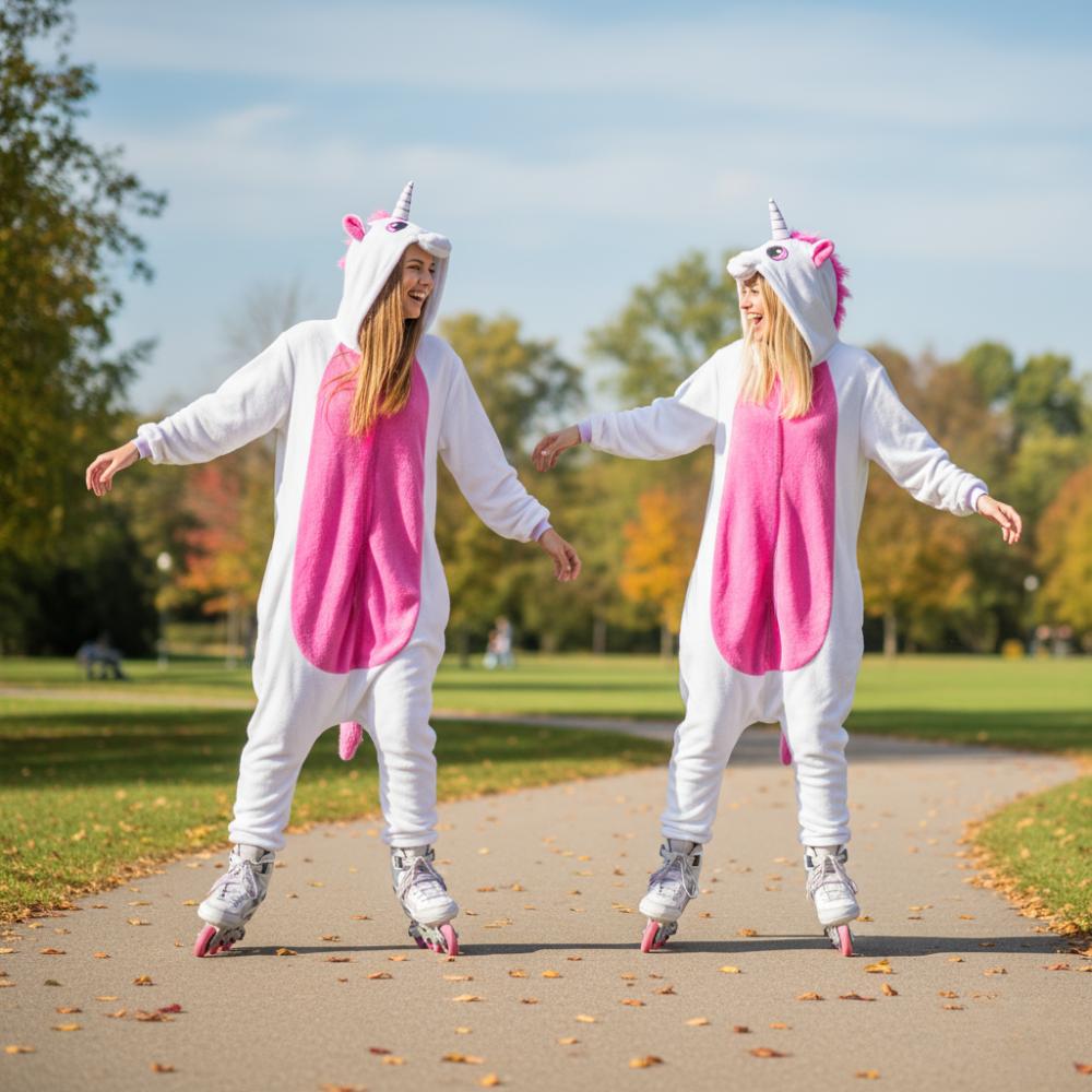 Costume kigurumi intero - unicorno con stelle Costume kigurumi intero - unicorno con stelle