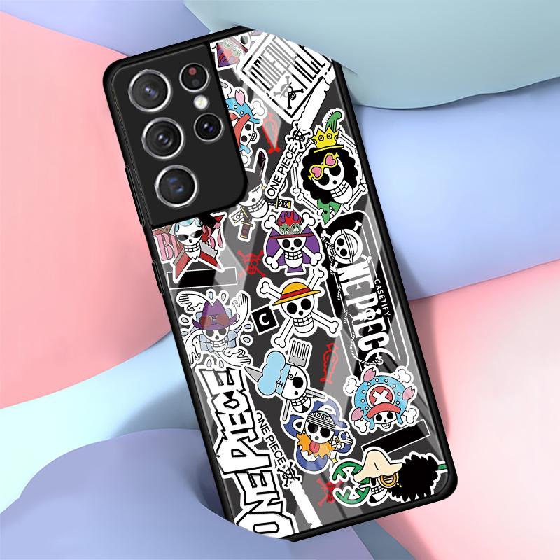 OneS P-ieceS LuffyS Case for Samsung Galaxy S25 S8 S22 S20 FE S24 Ultra S21 S23 Plus S10 Note 10 20 8 9 S9 Phone Cover