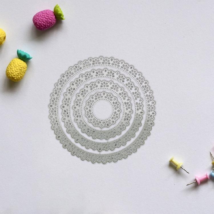 DIY Metal Cutting Dies Circle Lace Coasters Stencil Scrapbook Die Cut DIY Lover
