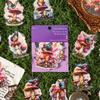 Dark Shadow Phantom Forest Theme Sticker Pack: Mushroom House Story Series - 18 Sheets of Scenery Stickers