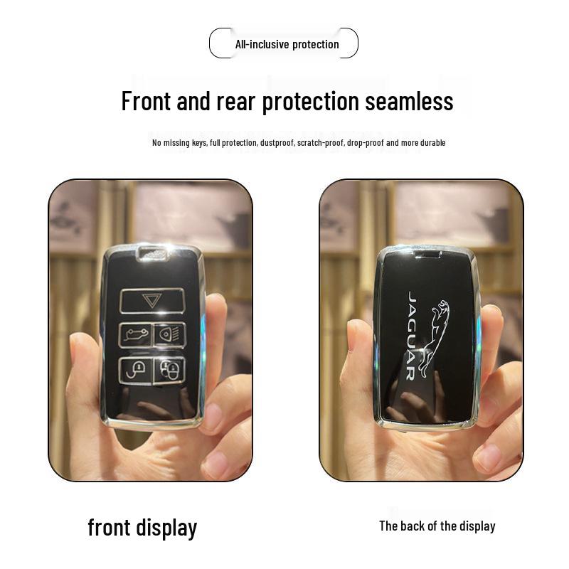 Jaguar XFL/XEL/F-Pace/F-Type/E-Pace/XE Stylish Key Cover with Buckle for Women