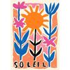Abstract Colourful Sun Ocean Palm Tree Landscape Cactus Poster And Prints Canvas Printing Wall Art Picture For Living Room Decor