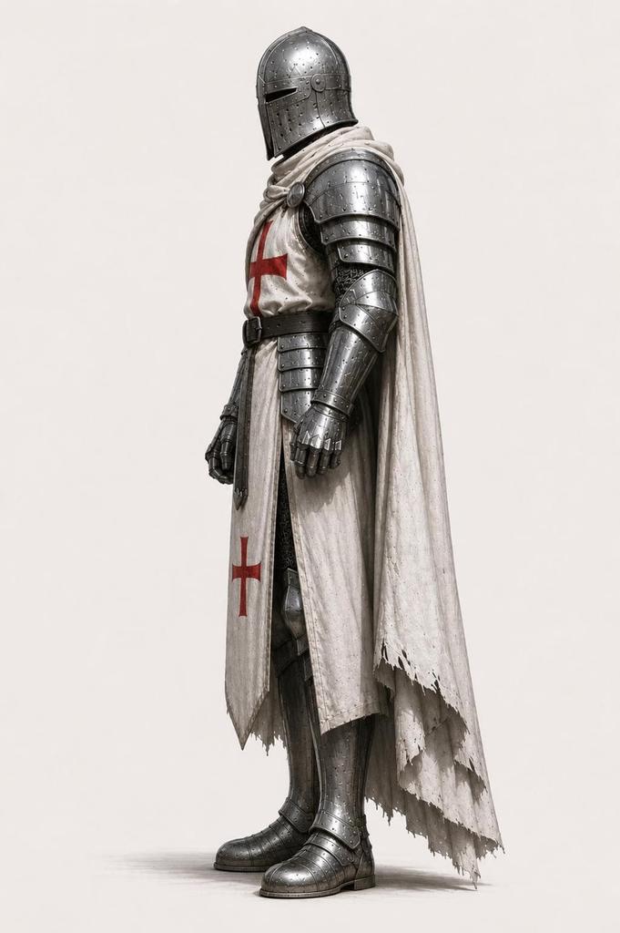 Crusader Warrior Armor Suit Handmade Steel Knight Costume for LARP Reenactment