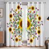 Sunflower Vintage Floral Print Print Printcurtains, Pastoral Stylecurtains, Bedroom Space, Living Space, Homestay, Ornamental, Can Be Customize