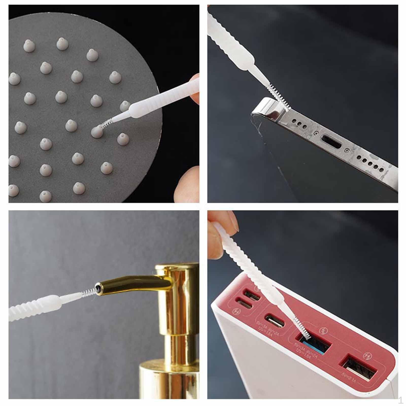 

10Pcs Shower Head Cleaning Brush Tools Anti Clogging Nonslip Small Brushes Nylon for Pc Hole